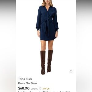 Trina Turk Danna Mini Dress Size 4